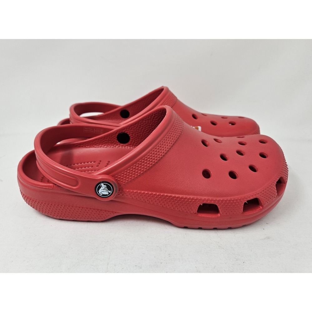 Crocs Classic Slip-On Sandals, Varsity Red, Men's Size 11M, 10001-6WC, NEW!